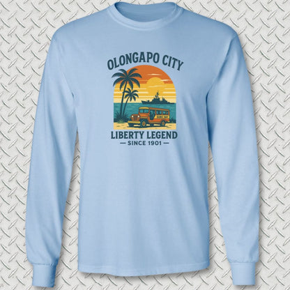 NavyHumor Long-sleeve S / Light Blue Olongapo City - Liberty Legend Long Sleeve Tee