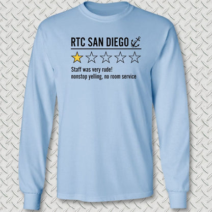 NavyHumor Long-sleeve S / Light Blue RTC San Diego Review Long Sleeve Tee