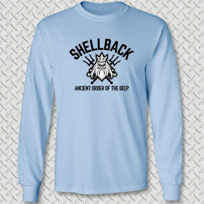 NavyHumor Long-sleeve S / Light Blue Shellback - Ancient Order of the Deep Long Sleeve Tee