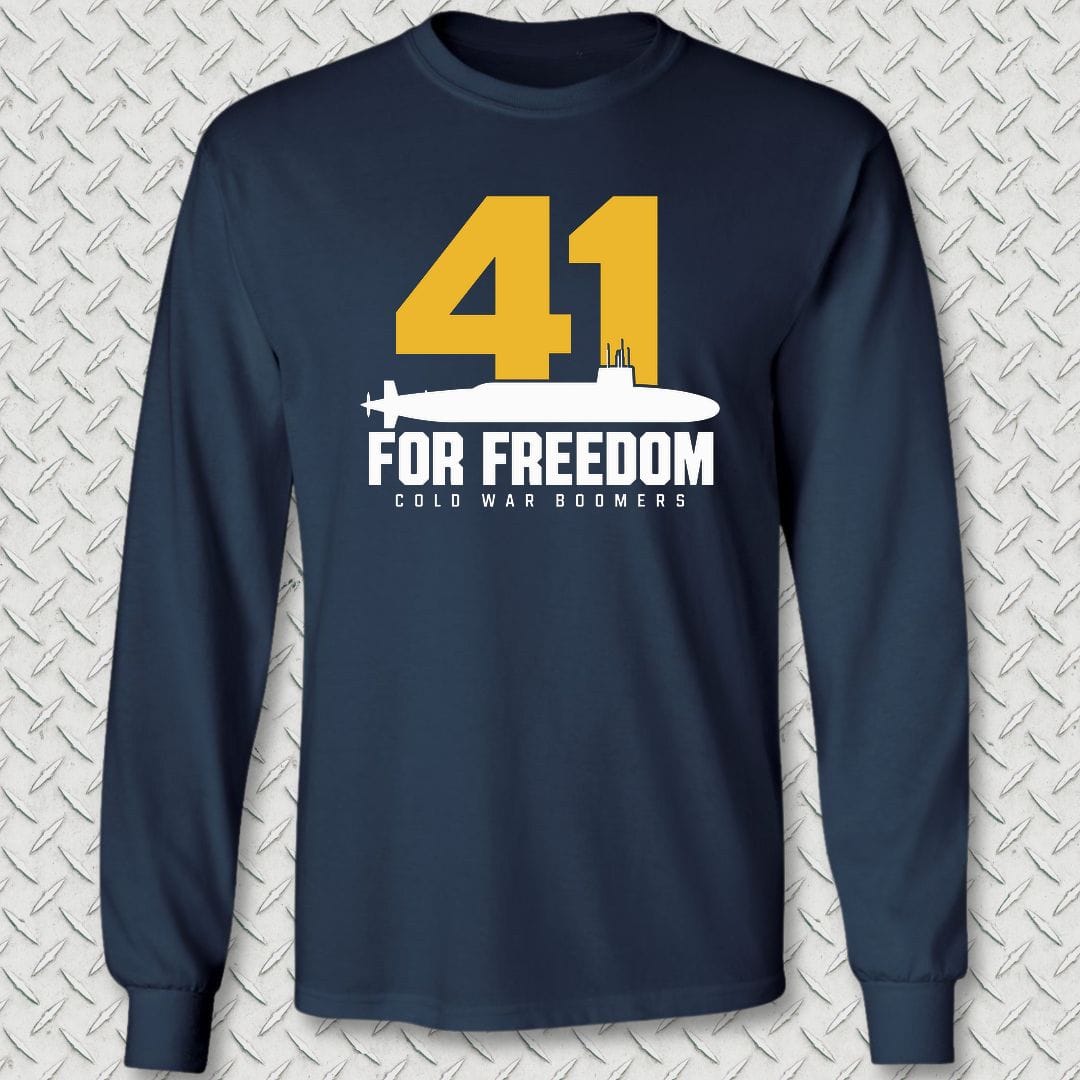 NavyHumor Long-sleeve S / Navy 41 For Freedom Long Sleeve Tee