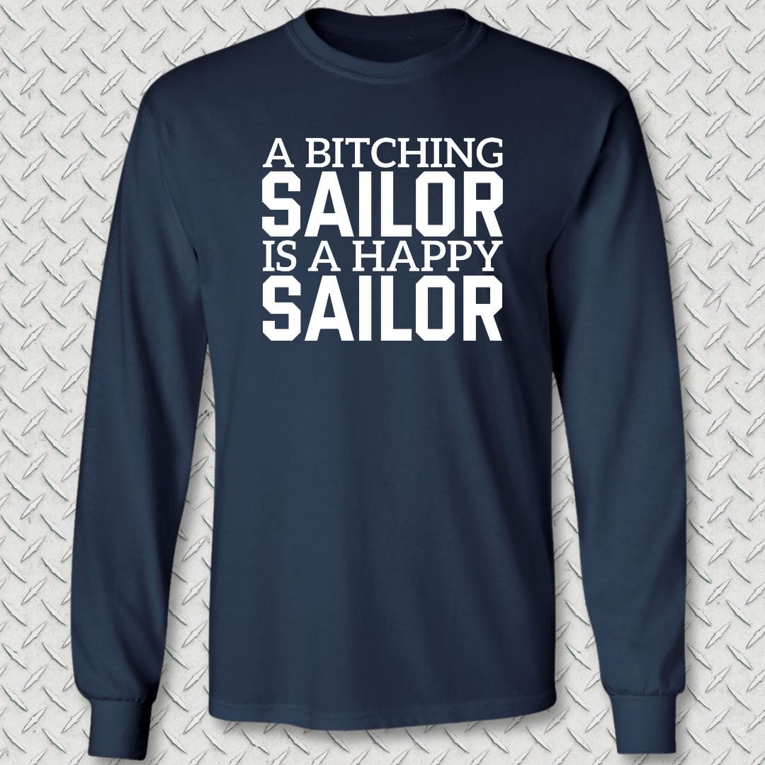 NavyHumor Long-sleeve S / Navy A Bitching Sailor Long Sleeve Tee