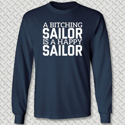 NavyHumor Long-sleeve S / Navy A Bitching Sailor Long Sleeve Tee