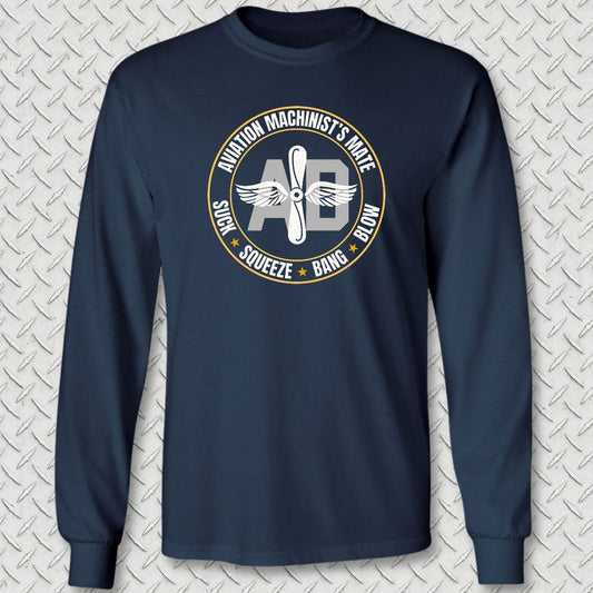 NavyHumor Long-sleeve S / Navy AD - SSBB Long Sleeve Tee