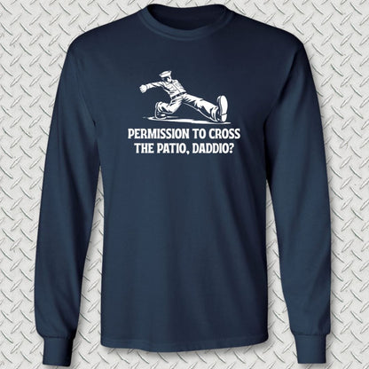NavyHumor Long-sleeve S / Navy Cross The Patio Daddio Long Sleeve Tee