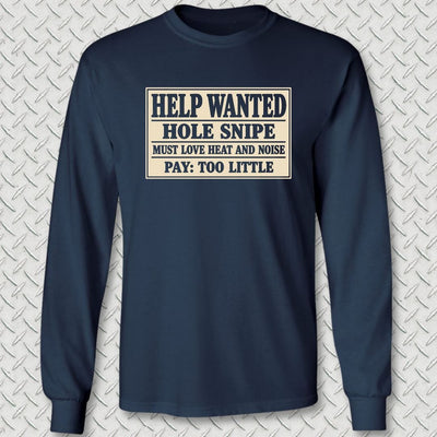 Hole Snipe Help Wanted Long Sleeve Tee