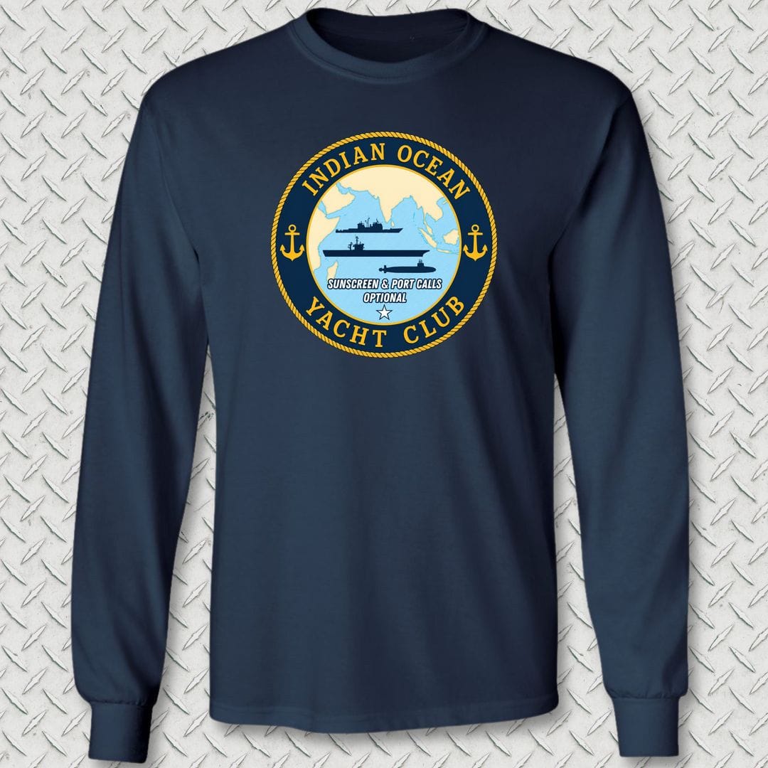 NavyHumor Long-sleeve S / Navy Indian Ocean Yacht Club Long Sleeve Tee