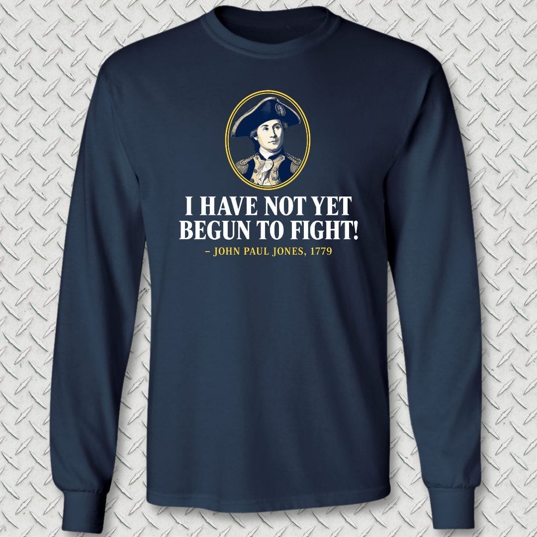 NavyHumor Long-sleeve S / Navy Not Yet Begun To Fight - JPJ Long Sleeve Tee