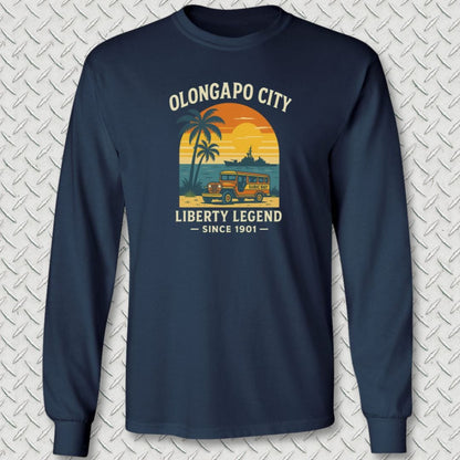 NavyHumor Long-sleeve S / Navy Olongapo City - Liberty Legend Long Sleeve Tee