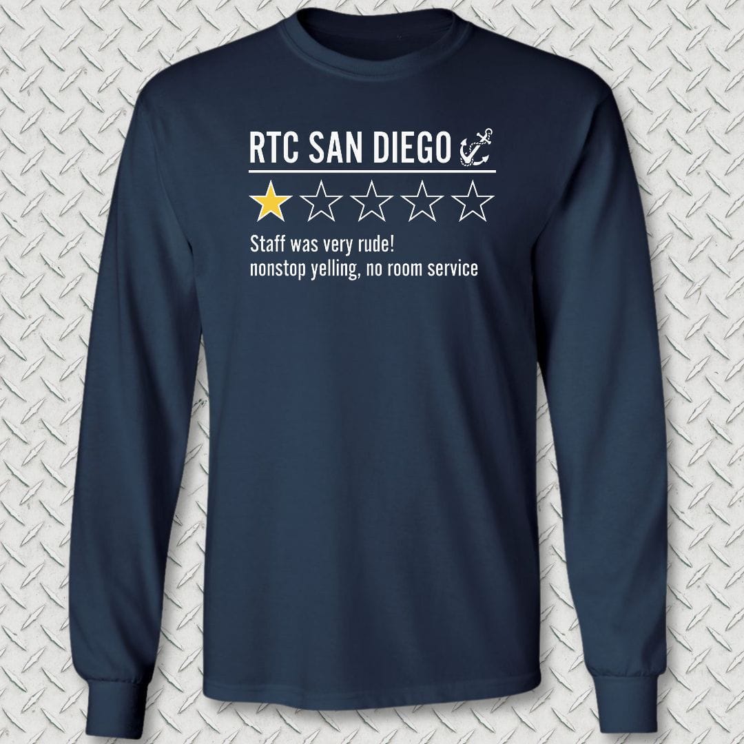 NavyHumor Long-sleeve S / Navy RTC San Diego Review Long Sleeve Tee