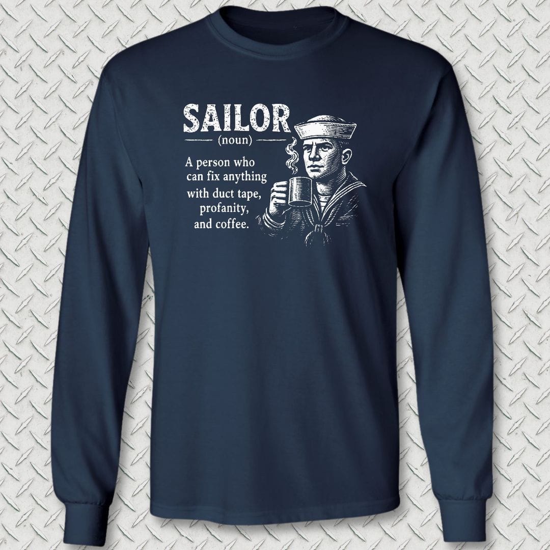 NavyHumor Long-sleeve S / Navy Sailor Definition - Male Long Sleeve Tee