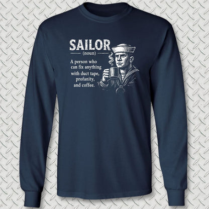 NavyHumor Long-sleeve S / Navy Sailor Definition - Male Long Sleeve Tee