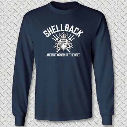 NavyHumor Long-sleeve S / Navy Shellback - Ancient Order of the Deep Long Sleeve Tee