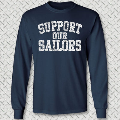 Support Our Sailors Long Sleeve Tee