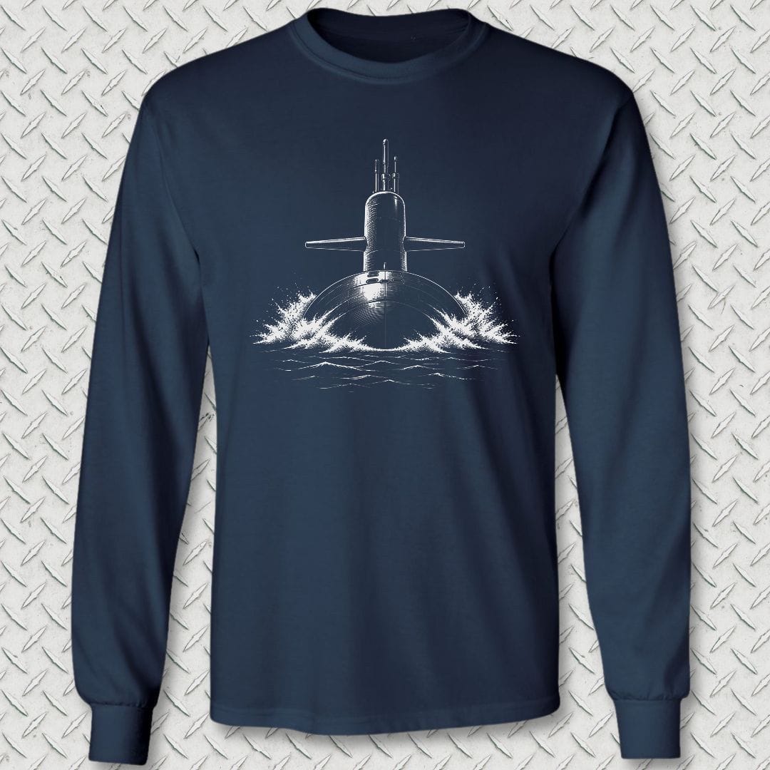 NavyHumor Long-sleeve S / Navy Surface Running Long Sleeve Tee