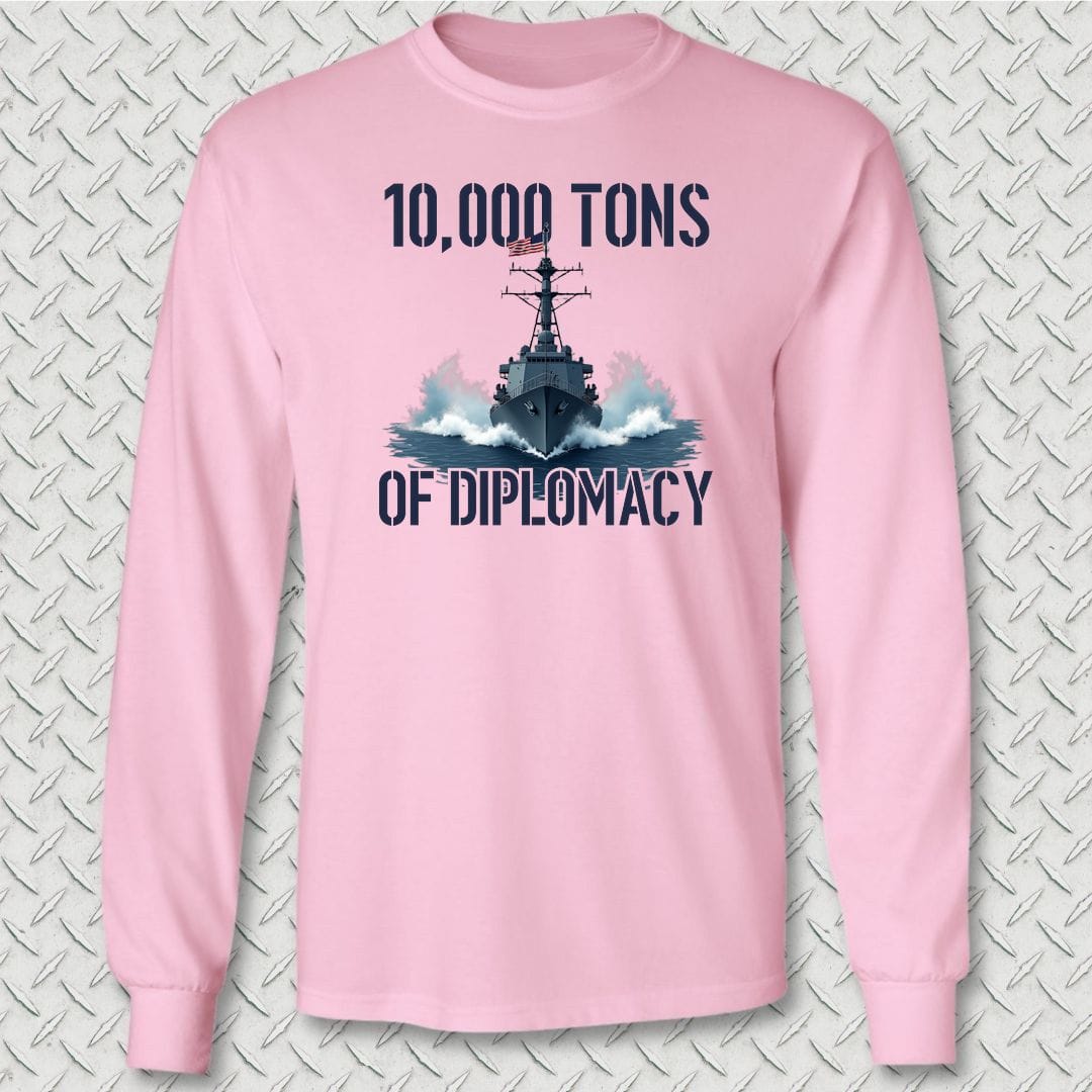 NavyHumor Long-sleeve S / Pink Destroyer Diplomacy Long Sleeve Tee