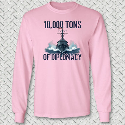 NavyHumor Long-sleeve S / Pink Destroyer Diplomacy Long Sleeve Tee