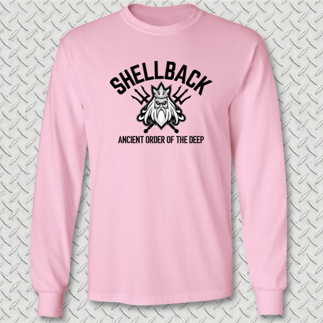 NavyHumor Long-sleeve S / Pink Shellback - Ancient Order of the Deep Long Sleeve Tee