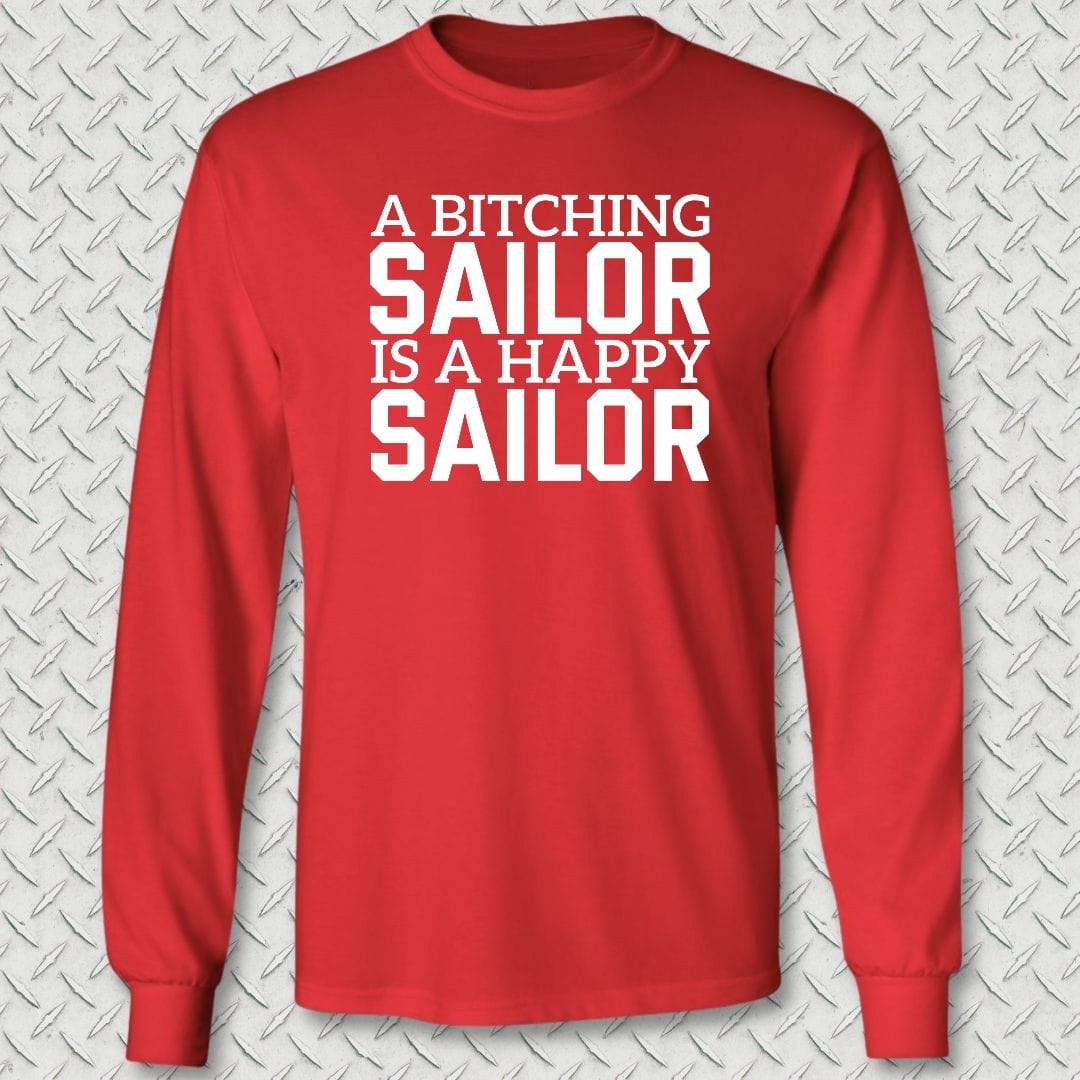 NavyHumor Long-sleeve S / Red A Bitching Sailor Long Sleeve Tee