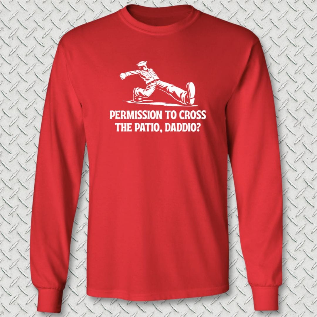 NavyHumor Long-sleeve S / Red Cross The Patio Daddio Long Sleeve Tee