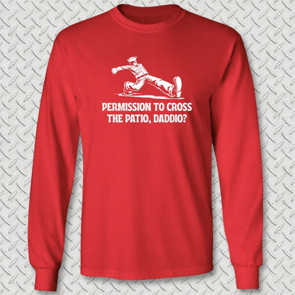 NavyHumor Long-sleeve S / Red Cross The Patio Daddio Long Sleeve Tee
