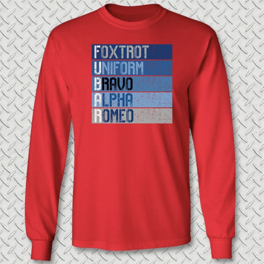 NavyHumor Long-sleeve S / Red FUBAR Blues Long Sleeve Tee