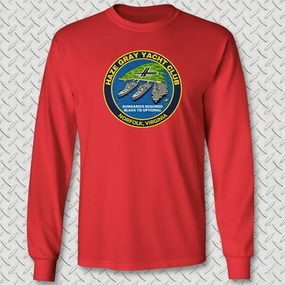 NavyHumor Long-sleeve S / Red Haze Gray Yacht Club - Norfolk Long Sleeve Tee