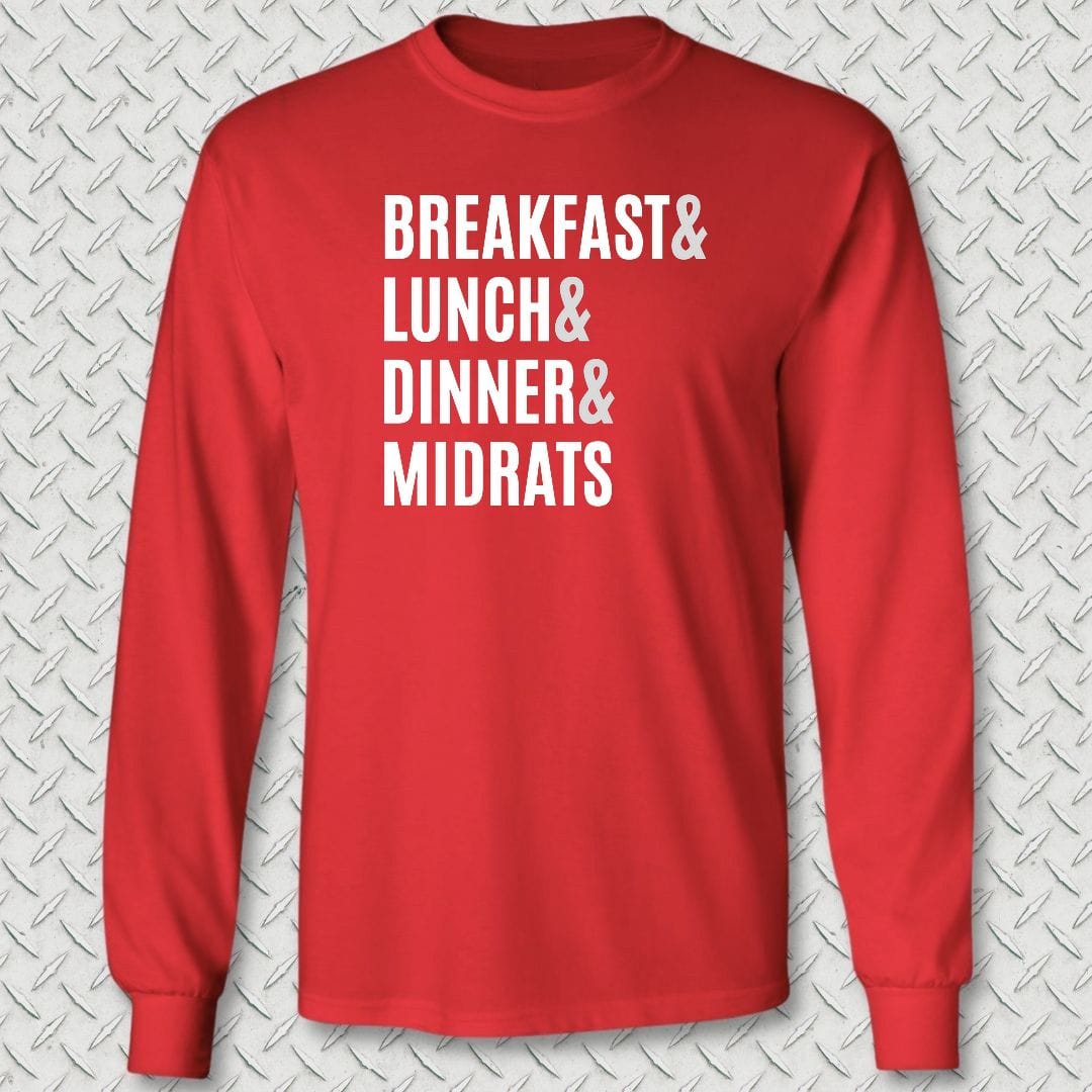 NavyHumor Long-sleeve S / Red Navy Meals Long Sleeve Tee
