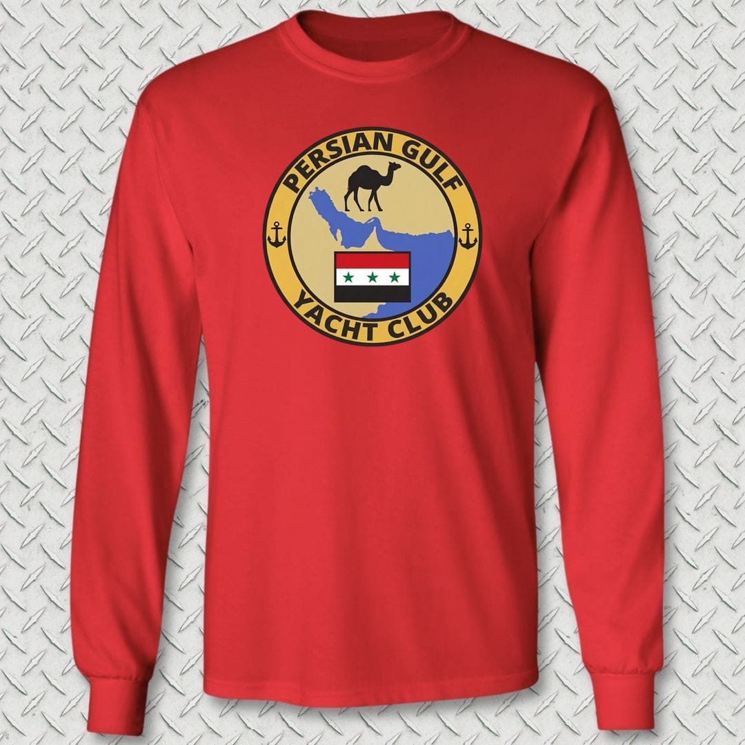 NavyHumor Long-sleeve S / Red Persian Gulf Yacht Club Long Sleeve Tee