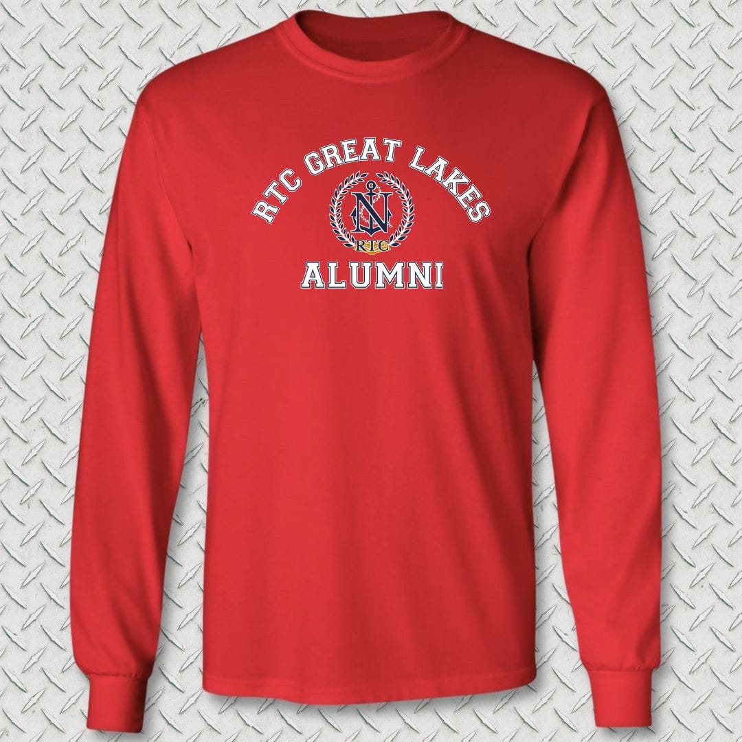 NavyHumor Long-sleeve S / Red RTC Great Lakes Alumni Long Sleeve Tee
