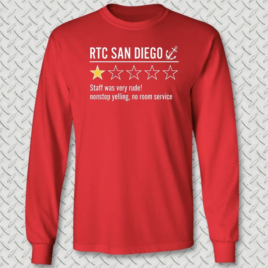 NavyHumor Long-sleeve S / Red RTC San Diego Review Long Sleeve Tee