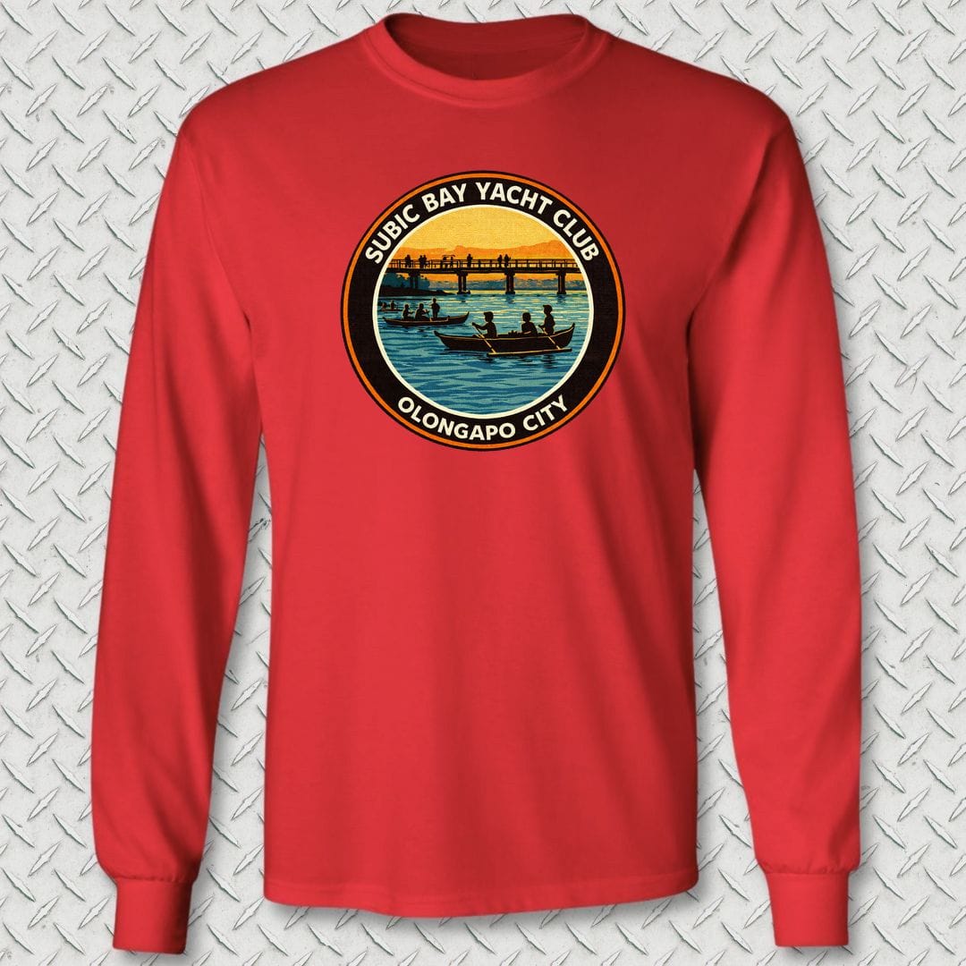 NavyHumor Long-sleeve S / Red Subic Bay Yacht Club Long Sleeve Tee