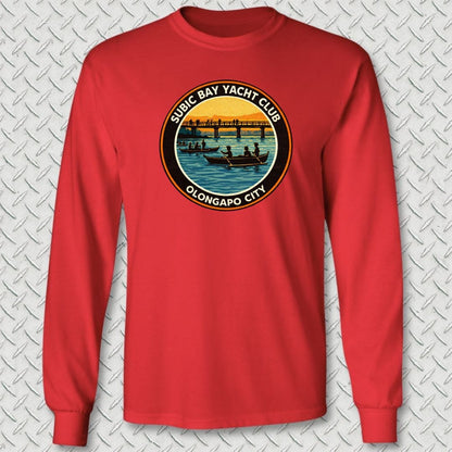 NavyHumor Long-sleeve S / Red Subic Bay Yacht Club Long Sleeve Tee
