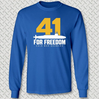 NavyHumor Long-sleeve S / Royal Blue 41 For Freedom Long Sleeve Tee