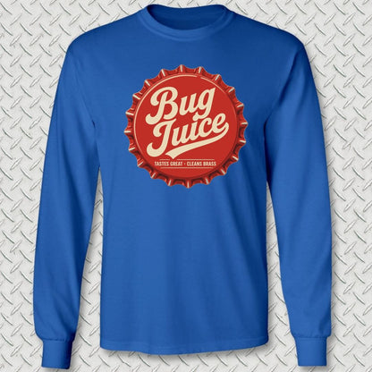 NavyHumor Long-sleeve S / Royal Blue Bug Juice Bottle Cap Long Sleeve Tee