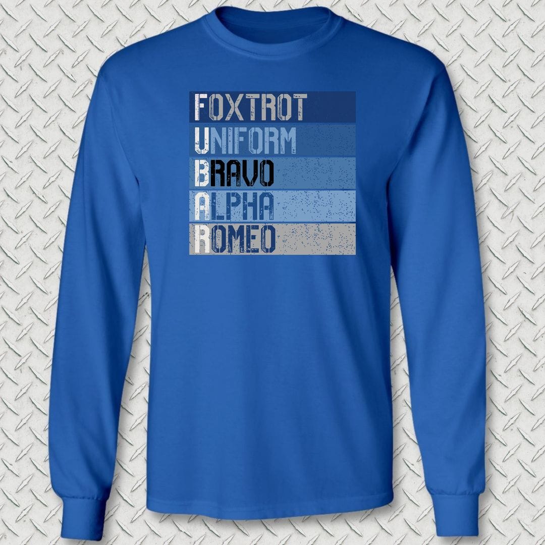 NavyHumor Long-sleeve S / Royal Blue FUBAR Blues Long Sleeve Tee