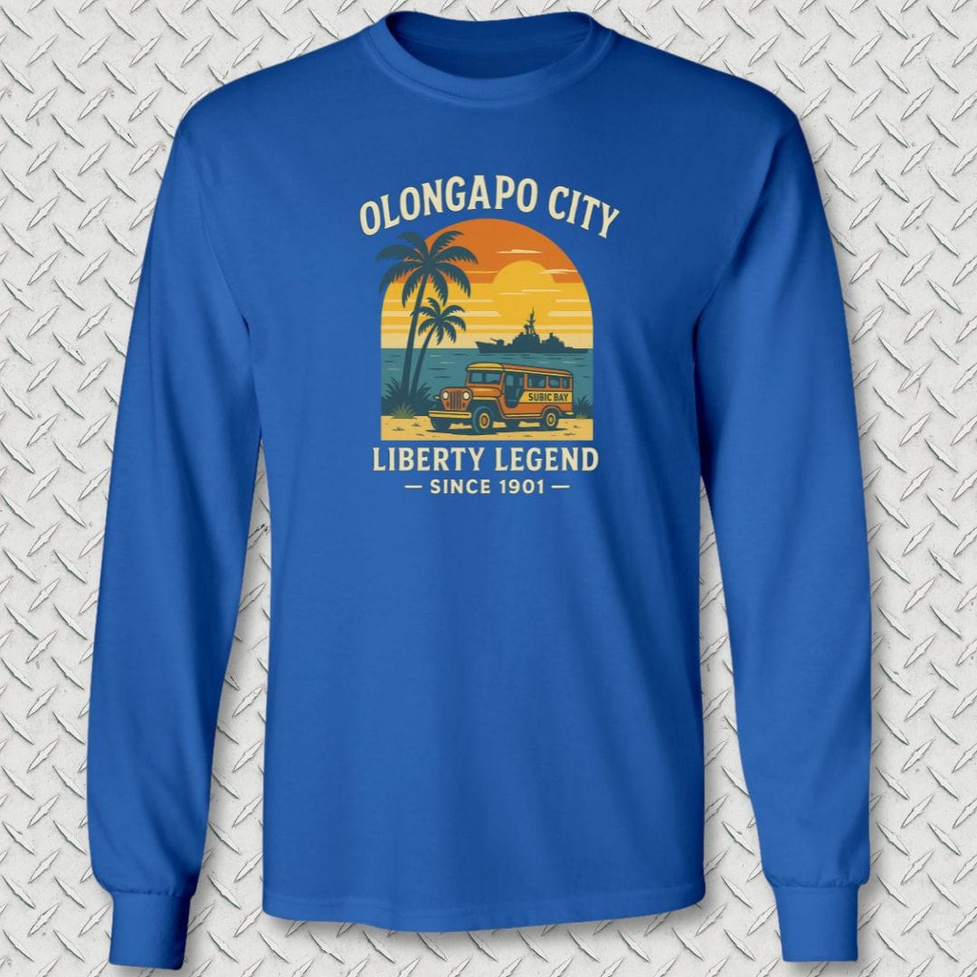 NavyHumor Long-sleeve S / Royal Blue Olongapo City - Liberty Legend Long Sleeve Tee