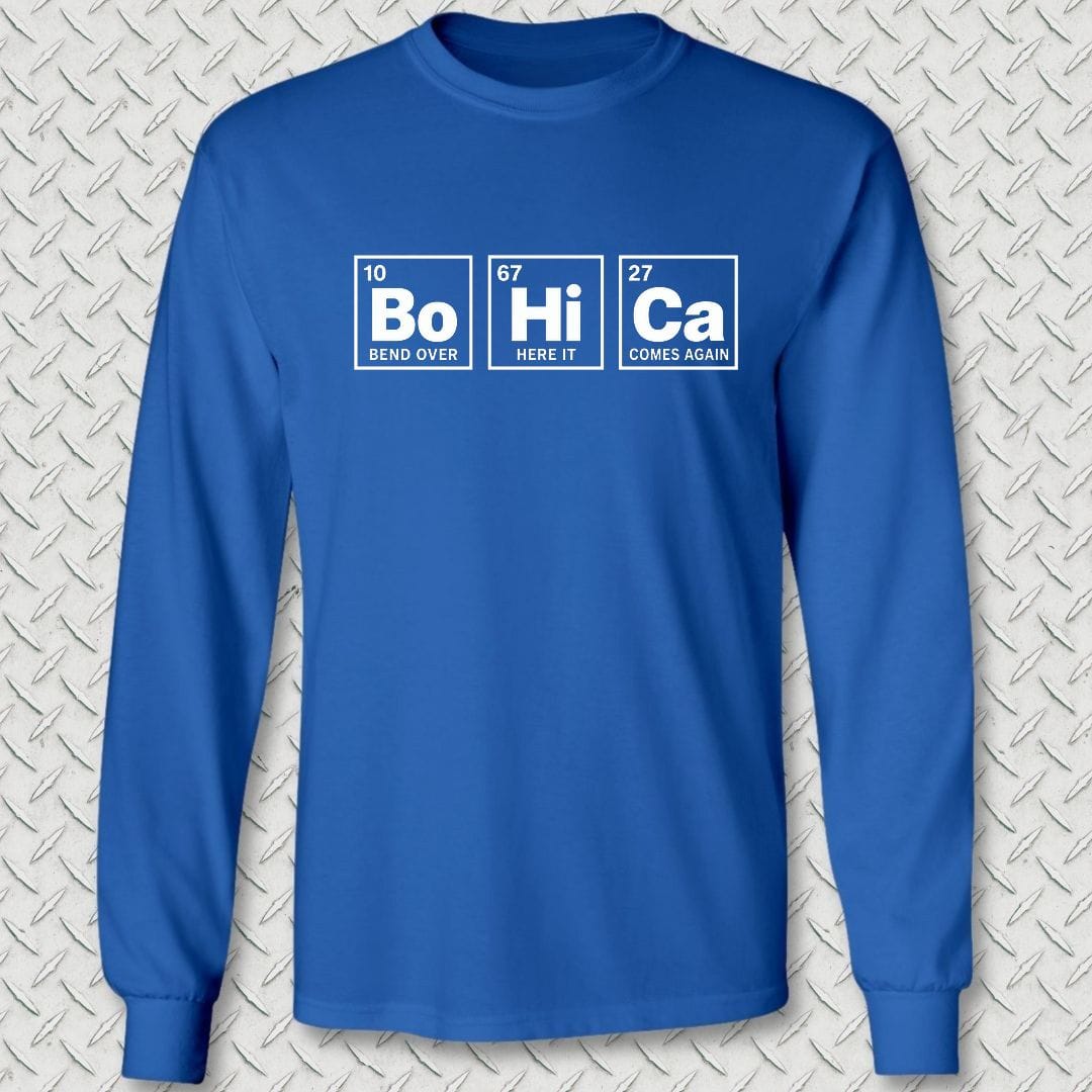 NavyHumor Long-sleeve S / Royal Blue Periodic BoHiCa Long Sleeve Tee