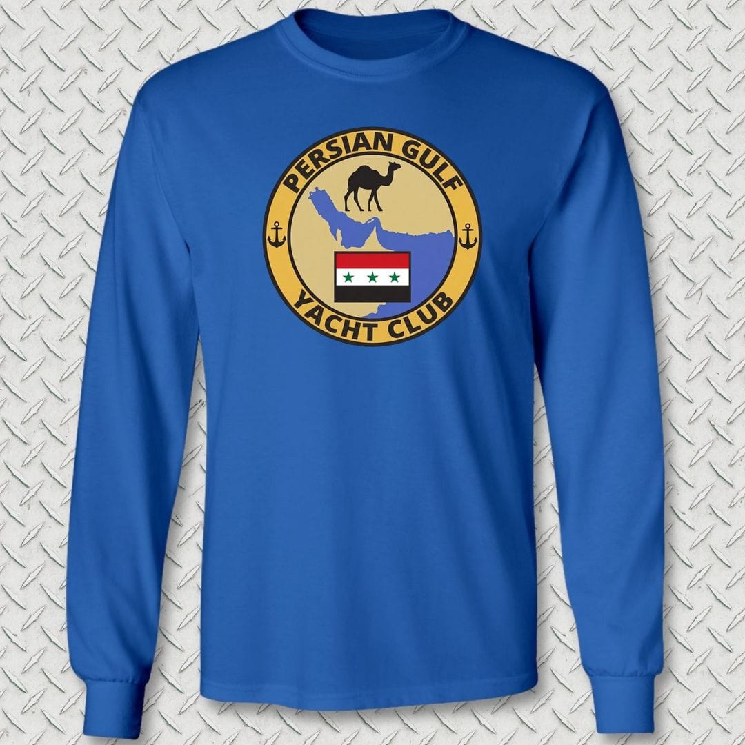 NavyHumor Long-sleeve S / Royal Blue Persian Gulf Yacht Club Long Sleeve Tee