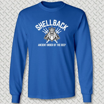 NavyHumor Long-sleeve S / Royal Blue Shellback - Ancient Order of the Deep Long Sleeve Tee