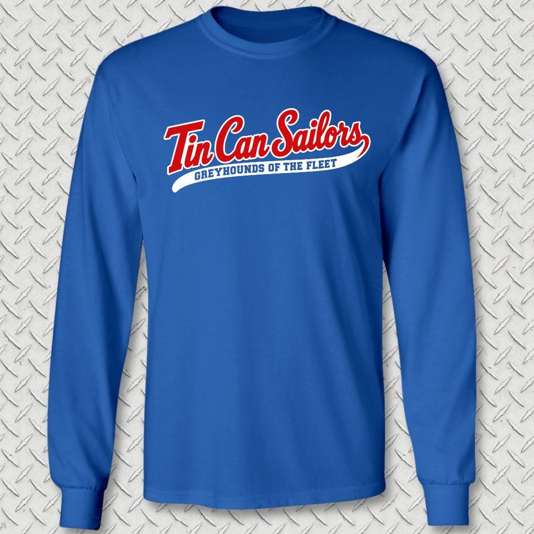 NavyHumor Long-sleeve S / Royal Blue Tin Can Sailors - Greyhounds of the Fleet Long Sleeve Tee