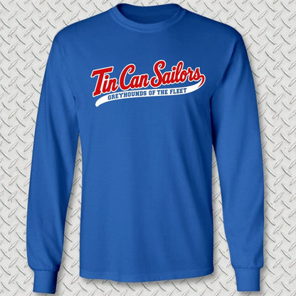 NavyHumor Long-sleeve S / Royal Blue Tin Can Sailors - Greyhounds of the Fleet Long Sleeve Tee