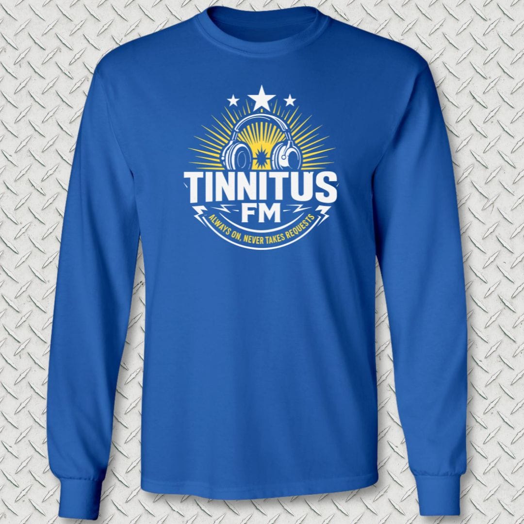 NavyHumor Long-sleeve S / Royal Blue Tinnitus FM Long Sleeve Tee