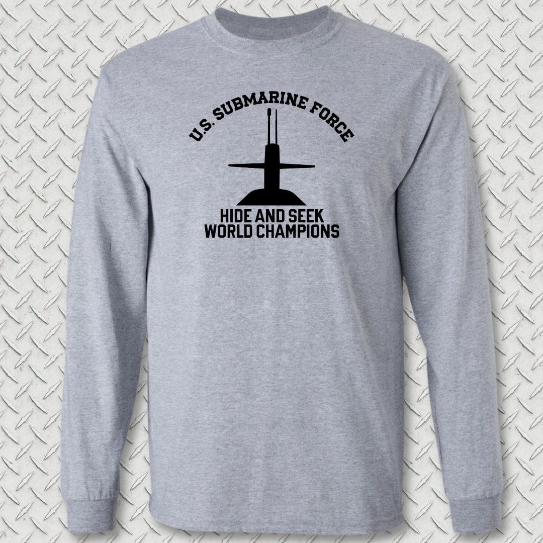 NavyHumor Long-sleeve S / Sport Grey Hide & Seek Champions Long Sleeve Tee