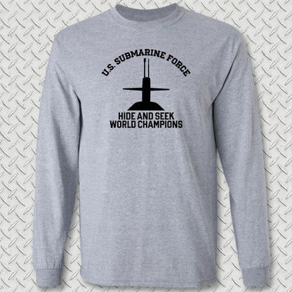 NavyHumor Long-sleeve S / Sport Grey Hide & Seek Champions Long Sleeve Tee