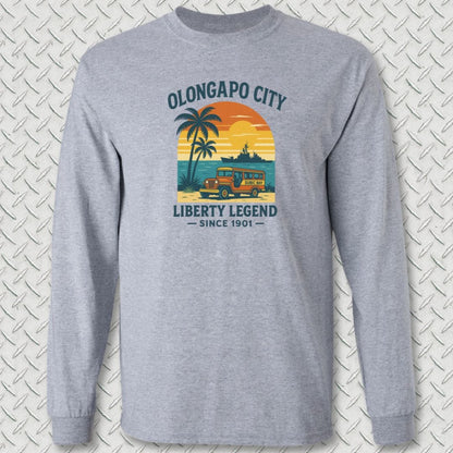 NavyHumor Long-sleeve S / Sport Grey Olongapo City - Liberty Legend Long Sleeve Tee