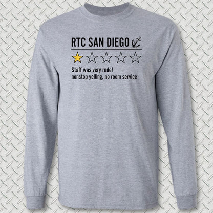 NavyHumor Long-sleeve S / Sport Grey RTC San Diego Review Long Sleeve Tee