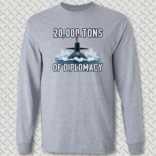 NavyHumor Long-sleeve Sport Grey / S Ballistic Diplomacy Long Sleeve Tee