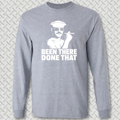 NavyHumor Long-sleeve Sport Grey / S Been There, Done That Long Sleeve Tee