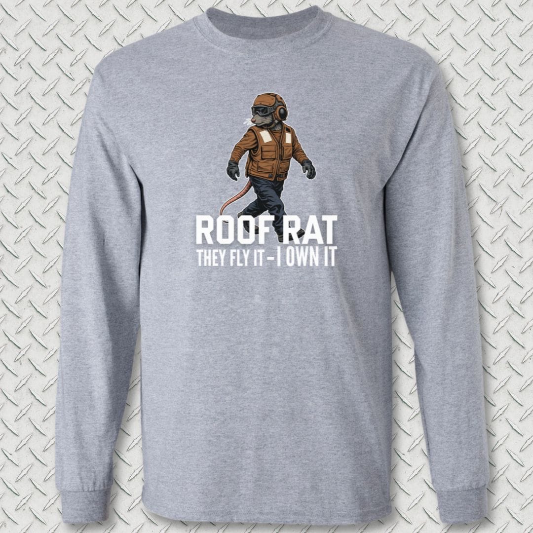NavyHumor Long-sleeve Sport Grey / S Brown Roof Rat Long Sleeve Tee
