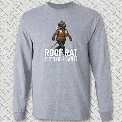 NavyHumor Long-sleeve Sport Grey / S Brown Roof Rat Long Sleeve Tee